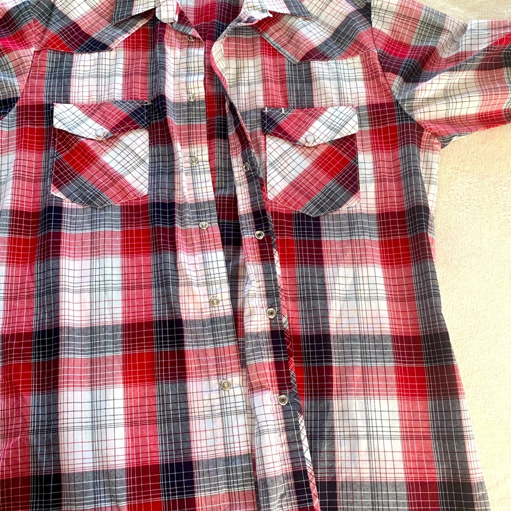 Roper Men Western Shirt Size Large